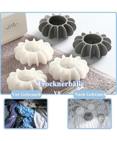 luckaide Dryer Balls Pack of 10 Wash Balls for Down Jackets Washing Ball for Washing Machine Reusable Dryer Ball Dryer Balls Tumble Dryer Ball for Clothes Cleaning (6 x 4 cm) - Buy Online on SooperMarket.com