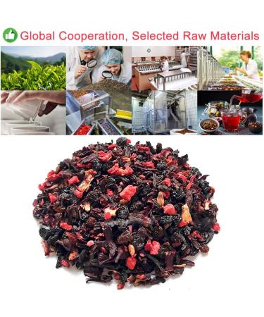 Plant Gift Currant Berries Blueberry Raspberry Tea Bags hibiscus tea bags Roselle Blueberries Grapes Raspberries Into Iced Tea & Hot Tea Oganic Fruit Herbal Tea 70G/2.5oz - Buy Online on SooperMarket.com