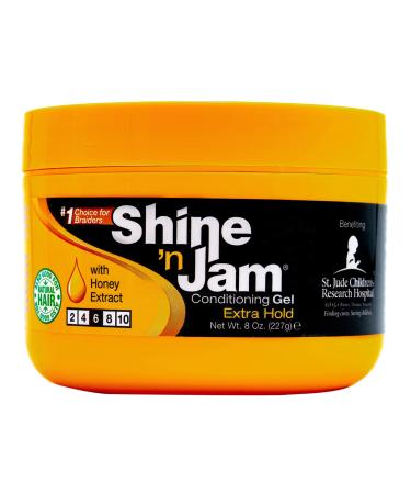 Shine N Jam Conditioning Gel Extra Hold 8 Ounce (Pack of 2) 227 ml (Pack of 2)