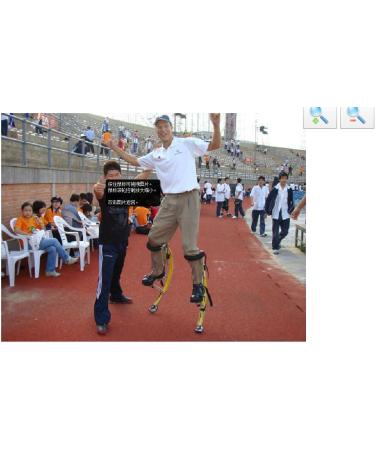 Skyrunner Adult Kangaroo Shoes - Fitness Jumping Stilts for Men and Women (110-150 lbs/50-70kg) - Black - Buy Online on SooperMarket.com