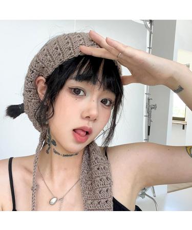 JSGHGDF Pastoral Headband for Women Crochet Hook Solid Color Headbands Slip for Head Hoop Girl Makeup Hair Accessories Blakikin brown - Buy Online on SooperMarket.com