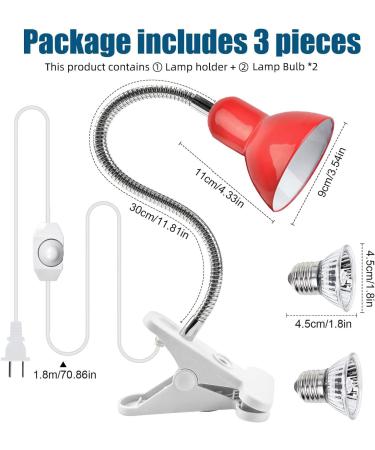 Shengruili Turtle Heat Lamp | 25W & 50W Reptile Lamp for Terrariums - Perfect Heat Solution for Turtles - Buy Online on SooperMarket.com