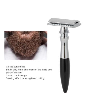 Double Edge Blade Retro Safety Razor - Foldable Stainless Steel Men's Hand Razor (Black) | Razor Epilation Device & Accessories for Hair Removal - Buy Online on SooperMarket.com