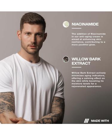 Hair Craft Co. Men's Anti-Aging Face Cream - 1oz | Fight Fine Lines & Wrinkles | 30-Day Supply | Unscented & Made in USA - Buy Online on SooperMarket.com