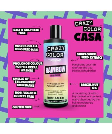 Crazy Color Rainbow Conditioner - Deep Conditioning & Color Protection - 250ml (Pack of 1) - Buy Online on SooperMarket.com
