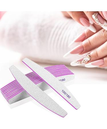 Nail File and Buffer Set 15 Pack Icluding 10 PCS Professional 100/180 Grit Double Sided Nail Files for Acrylic and Gel Nails and 5 PCS Nail Buffer Block for Natural Nails 8 PCS - Buy Online on SooperMarket.com