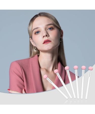 6 Pcs Mushroom Makeup Sponges with Handle & Brushes for Women - Pink - Buy Online on SooperMarket.com