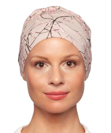 Lofty Turban Tallula made of viscose ideal replacement for wigs comfortable to wear in pink rose