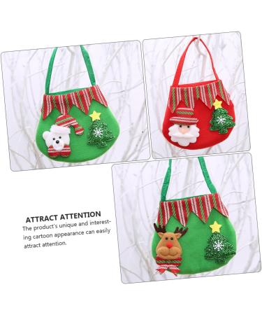 Anneome Santa Pants Treat Bags 3pcs Christmas Bag Candy Bags Cloth Goodie Bags Grocery Bags Xmas Candy Pouch Christmas Bag - Buy Online on SooperMarket.com