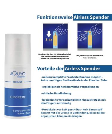 Blure Cream for Cornea & Athlete's Foot | 15% Urea Foot Care for Dry Cracked Skin | 100ml Airless Pump - Buy Online on SooperMarket.com
