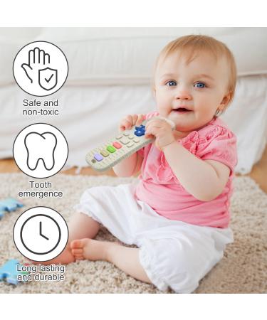 Remote Control Silicone Bathing Toy Set for Babies | Teething Aid & Gum Soothing Toys (2-Pack) - Black & White - Buy Online on SooperMarket.com