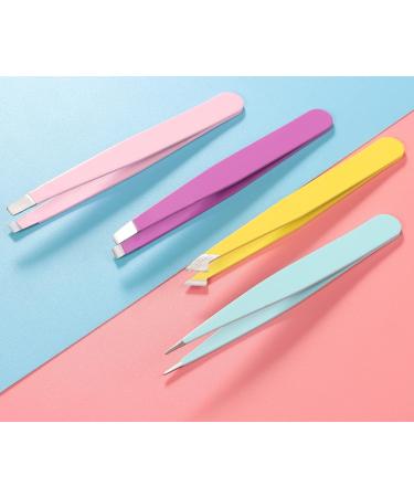 Stainless Steel Tweezers Set for Women - Facial Hair Removal and Lash Extension Kit (1-76pcs) - Buy Online on SooperMarket.com