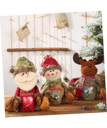 KALLORY Candy Bags Candy Bag for Christmas Linen Christmas Bags Child Zipper Apple Bag 1 count (Pack of 1) As Shown - Buy Online on SooperMarket.com