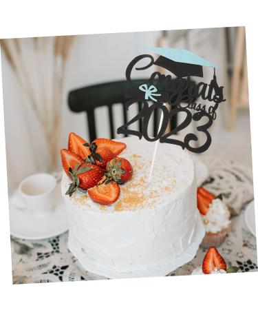 HOMSFOU 24 Pcs Graduation Cake Decorating Graduation Decorations Graduation Cap Cupcake Topper Class a Customs Graduation Party Cake Decorations Phd Cake Picks Ornament Paper Cup - Buy Online on SooperMarket.com