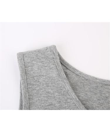 ZUMIY Maternity Top - Women's Cotton Round Neck Ruched Waist Cami Shirt S Grey - Buy Online on SooperMarket.com