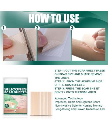 4-Pack Ultra Thin Scar Covering Tape for Comfortable Skin Concealment - Buy Online on SooperMarket.com