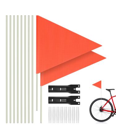 LALAGO 2PCS bicycle pimp children (200cm) adjustable bicycle flag safety pimp bicycle pimp bicycle pennant flag flag children bike flag for children's bike (orange)