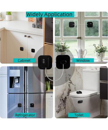 2 Pack Refrigerator Lock - Heavy Duty Combination Fridge Lock Child/Baby Proofing Lock for Cabinets Closets Drawers Window and More Easy Install and Use (Black) - Buy Online on SooperMarket.com