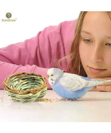 SunGrow Birds Nest for Finch, Canary, Pigeon, Parakeet - Encourages Courtship, Breeding, Nesting - Buy Online on SooperMarket.com
