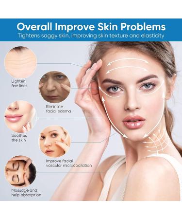 Microcurrent Face & Neck Massager for Wrinkle Reduction and Skin Tightening - Intelligent Facial Device for Contoured Beauty - Blue - Buy Online on SooperMarket.com