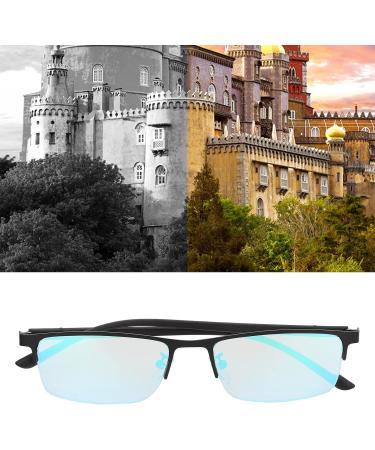 Colored Blindness Glasses Set - Black Frame Case Cloth & Inspection Diagram - International Shipping Available - Buy Online on SooperMarket.com