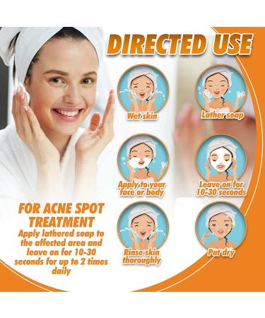 Turmeric Soap Bar for Face & Body - Natural Skin Detox, Acne Treatment & Scar Fading - 3.5oz, All Skin Types - Buy Online on SooperMarket.com