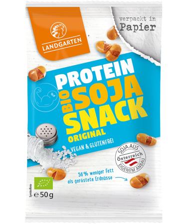 Landgarten Organic Soya Snack Original (6 x 50 gr) 50 g (pack of 6)