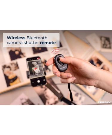 Photomyne Wireless Camera Shutter Clicker | Remote Control for iPhone & Android | Selfie Button with Wrist Strap - 1 Pack - Buy Online on SooperMarket.com