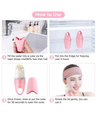 AKARY Ice Roller for Puffiness & Dark Circles | Facial Beauty Tool & Gua Sha Massage | Silicone Ice Mold | Skin Care Essential - Buy Online on SooperMarket.com