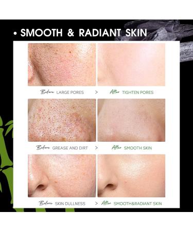 Peel Off Face Masks Blackhead Remover Mask Bamboo Charcoal Face Masks Skincare Peel Off Dead Sea Face Mask for Dirt Acne Pores Shrinking Deep Cleansing Purifying Skin - Buy Online on SooperMarket.com