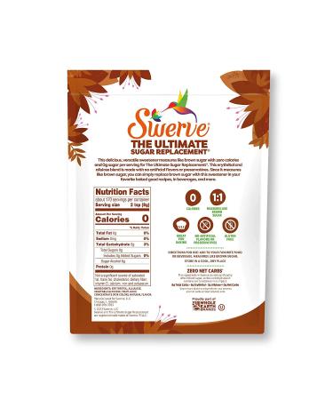 Swerve Brown Sugar Substitute - 48oz | Zero Calorie, Keto Friendly, Non-Glycemic, Gluten Free - Buy Online on SooperMarket.com