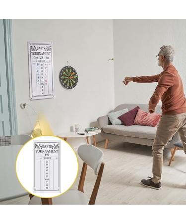Dart Scoreboard Set with 4 Markers - Ideal for Cricket and 01 Dart Games | 15 x 7.8 Inches - Buy Online on SooperMarket.com