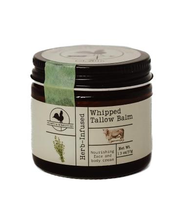 Hearth and Homestead Whipped Tallow Balm Body Butter With Olive Oil - 1.3 Oz.
