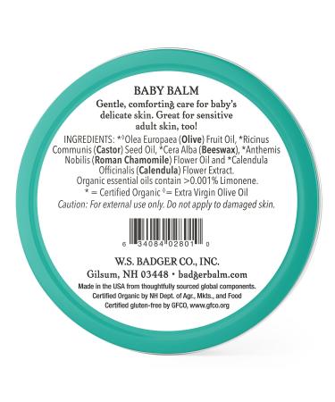 Organic Baby Balm with Chamomile & Calendula for Cradle Cap & Baby Rash - 2 oz - Buy Online on SooperMarket.com