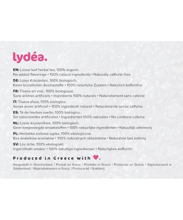 Lydea Organic Herbal Tea Hibiscus with Nettle Citrus & Herbs Loose Leaf Herbal Tea 150 g Sachet - Buy Online on SooperMarket.com