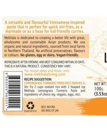 Mekhala Organic Gluten Free Curry Paste Value 3-Pack - Lemongrass Turmeric (3x3.5oz) - Buy Online on SooperMarket.com