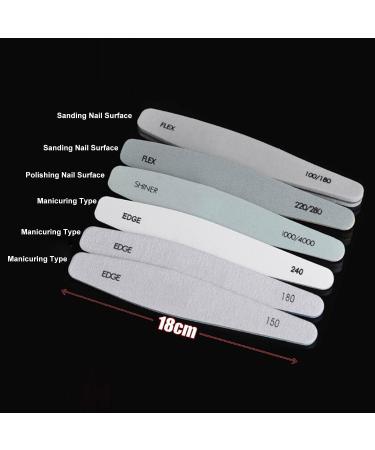 Nail Art Sanding Files Block Buffer for Manicure UV Gel Polisher Tools Set 6pc - Buy Online on SooperMarket.com