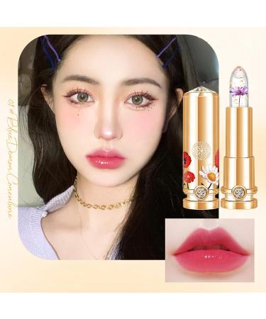 Crystal Flower Jelly Lipstick Set - 3 Colors | Color Changing Magic PH Lip Gloss | Waterproof Moisturizing Lip Balm Trio - Buy Online on SooperMarket.com