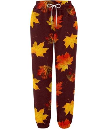Women's Comfy Gym Sports Joggers Sweatpants with Pocket Drawstring Elasticated Waist Trouser Causal Athletic Training Pant Jogging Bottoms Loungwear 1430-djufh-d-coffee M - Buy Online on SooperMarket.com