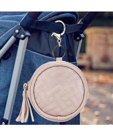 Fowybe Pacifier Bag | Pink Pacifier Holder & Key Storage for Diaper Bags - Secure & Convenient Solution - Buy Online on SooperMarket.com