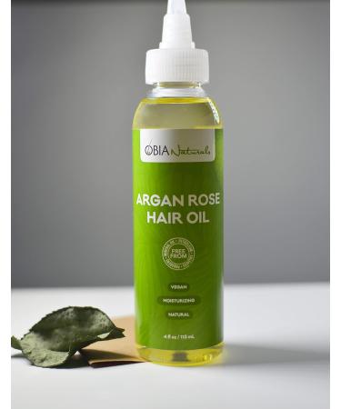 OBIA Naturals Argan Rose Hair Oil 4Oz - Nourishing Hydrating & Lightweight - Shop Internationally - Buy Online on SooperMarket.com