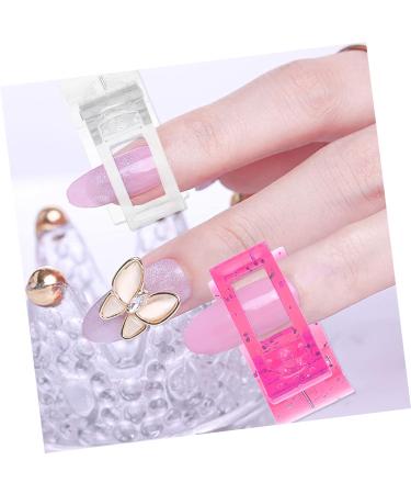 Mikinona 24 Pcs Nail Clip Acrylic Nail Tips Clips Nail Fixing Clips Nail Tip Clip Nail Dip Kits Nails Kits Nail Art Tips Extension Kit Nail Extension Clip Manicure Kit Plastic Uv Chip White 1 count (Pack of 1) White Pinkx2pcs - Buy Online on SooperMarket.com