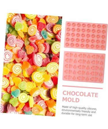 ibasenice 2pcs Candy Mold Cookie Mold Cupcake Molds Cookie Stencils Mini Cake Molds Gummy 20X14.3CM Pink - Buy Online on SooperMarket.com