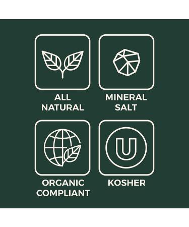 Organic Coarse Grain Mountain Spring Salt - 7oz Pouch for Grinder Refill and Pinching | Toxin-Free - Buy Online on SooperMarket.com