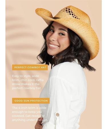 San Diego Hat Co. Women's Tea Stain Cowgirl Hat - One Size - Buy Online on SooperMarket.com