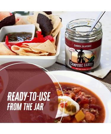 Cornaby's Campfire Candy Relish - Sweet & Spicy Candied Jalapeno Peppers (12 oz) | Plant-Based, Non-GMO, Gluten-Free Gourmet | Made in USA - Buy Online on SooperMarket.com