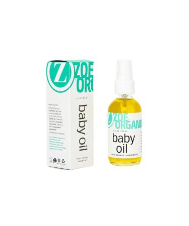 Zoe Organics Baby Oil - Organic Calming Massage Oil with Lavender & Chamomile | Nourish & Moisturize Baby s Skin (2 oz - Buy Online on SooperMarket.com