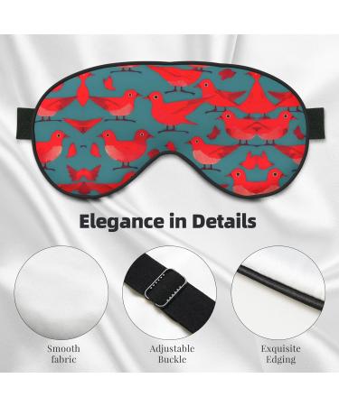 SSIMOO Red Birds Wild Eye Mask - Breathable Sleep Eye Patch for Women | Perfect for Travel & Relaxation - Buy Online on SooperMarket.com