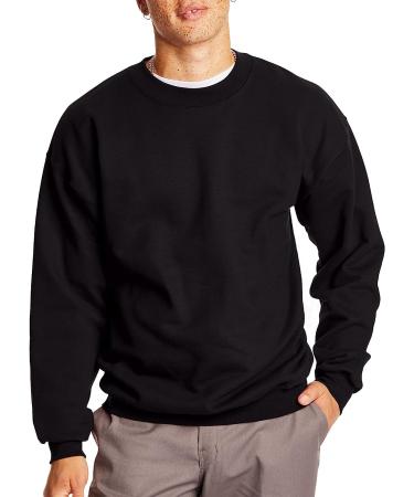 Hanes Men's Ultimate Cotton Heavyweight Crewneck Sweatshirt - Large, Black - Buy Online on SooperMarket.com