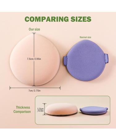 Corneria Large Makeup Sponge 2PCS - Super Soft Powder Puffs for Quick & Easy Makeup Application | Beauty Blender for Liquid Foundation & Loose Powder - Green - Buy Online on SooperMarket.com